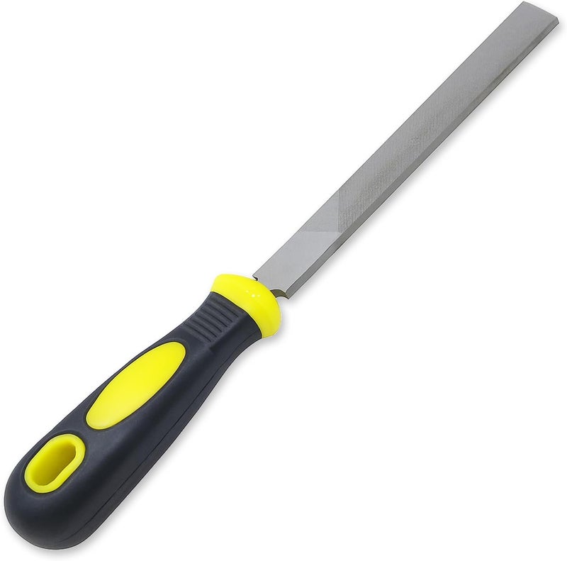 DekoTech 6-Inch Flat Hand File with Ergonomic Handle - Image 1